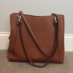 Kate Spade Jackson Medium Triple Compartment Shoulder Bag Warm Gingerbread.